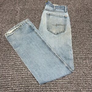 Ariat Mens Jeans 31x34 Light Wash Distressed Bootcut Work Denim